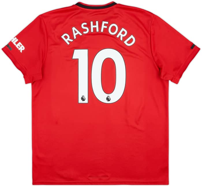 2019-20 Manchester United Home Shirt Rashford #10 - 6/10 - (XL)