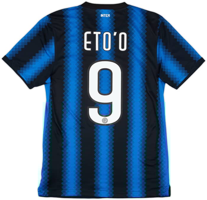 2010-11 Inter Milan Home Shirt Eto'o #9 - 7/10 - (S)