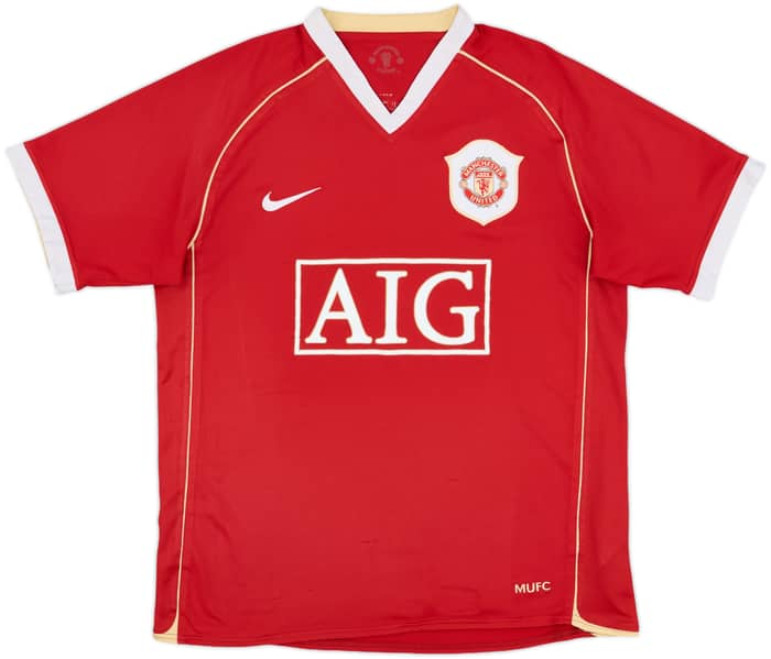 2006-07 Manchester United Home Shirt Rooney #8 - 7/10 - (XL.Boys)