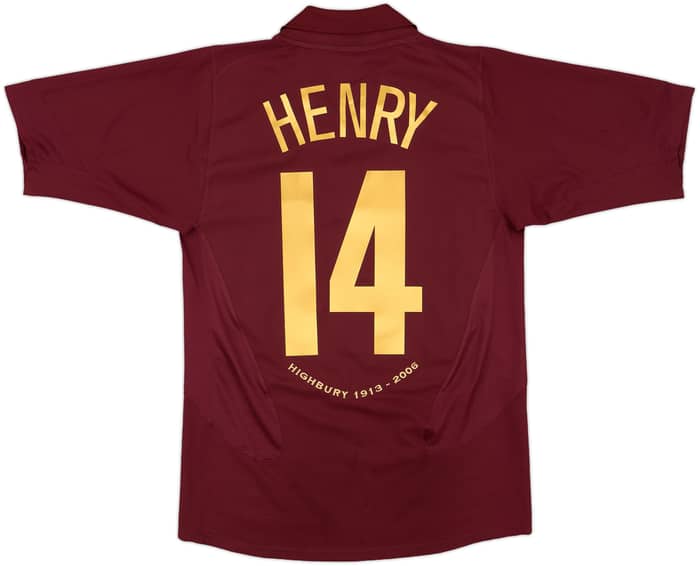 2005-06 Arsenal Home Shirt Henry #14 - 8/10 - (S)
