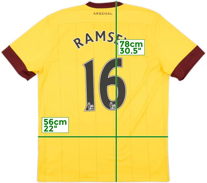 2010-13 Arsenal Away Shirt Ramsey #16 - 10/10 - (L)