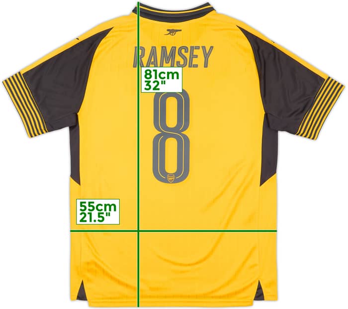 2016-17 Arsenal Away Shirt Ramsey #8 - 7/10 - (L)