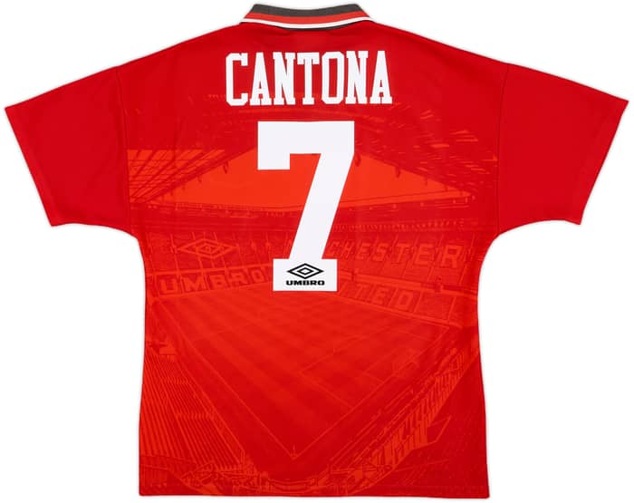 1994-96 Manchester United Home Shirt Cantona #7 - 8/10 - (M)