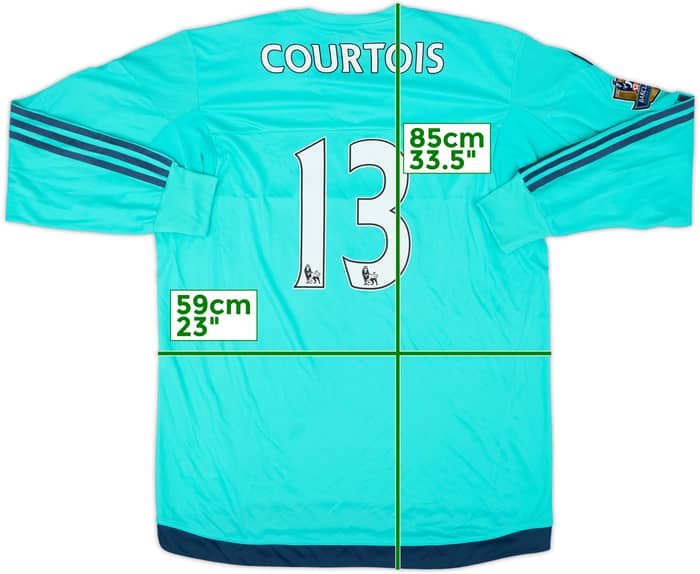 2015-16 Chelsea Player Issue GK Shirt Courtois #13 (XL)