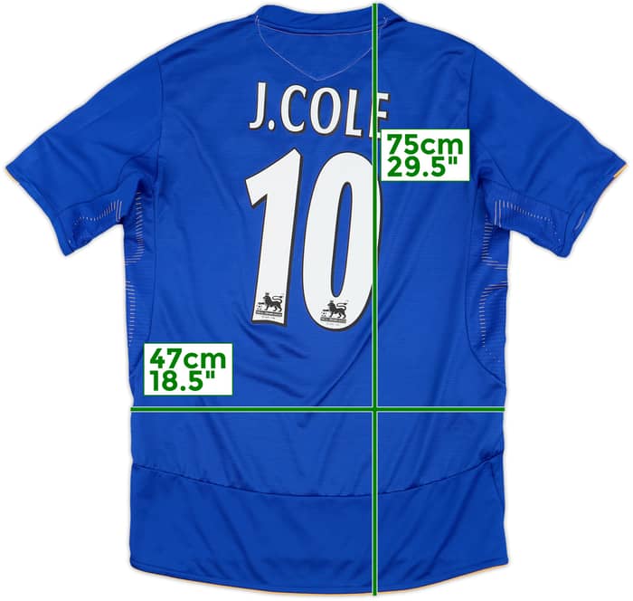 2005-06 Chelsea Centenary Home Shirt J.Cole #10 - 9/10 - (S)