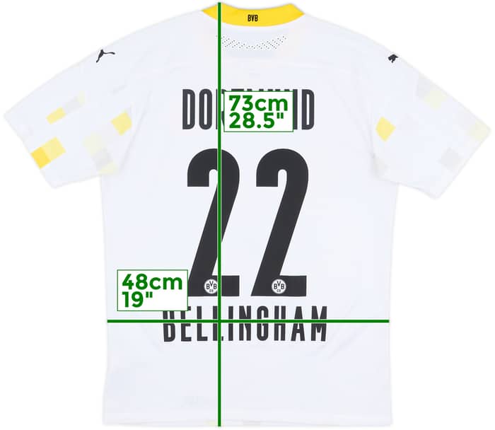 2020-21 Borussia Dortmund Authentic Away Cup Shirt Bellingham #22 - 8/10 - (M)