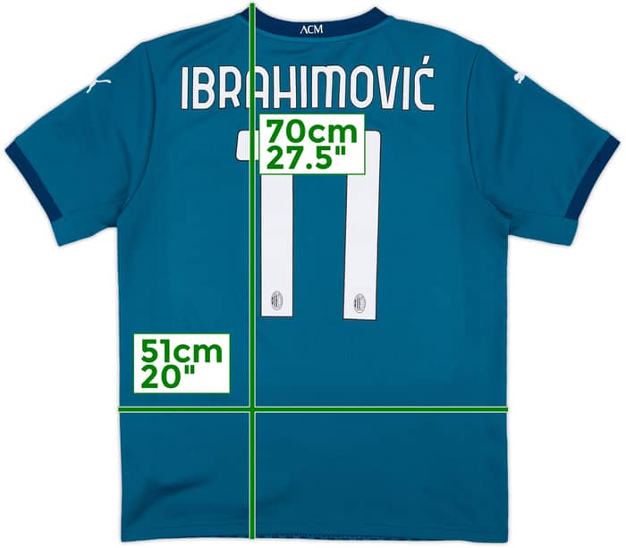 2020-21 AC Milan Third Shirt Ibrahimovic #11 - 10/10 - (M)