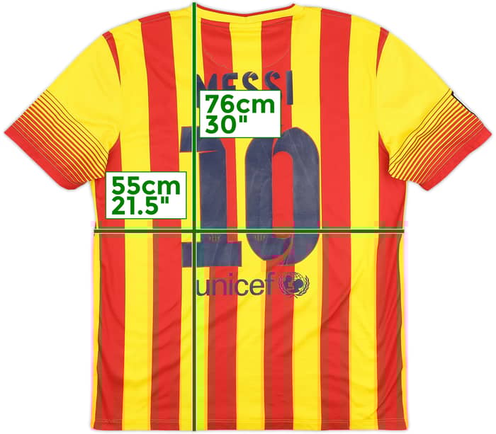 2013-15 Barcelona Away Shirt Messi #10 - 6/10 - (L)