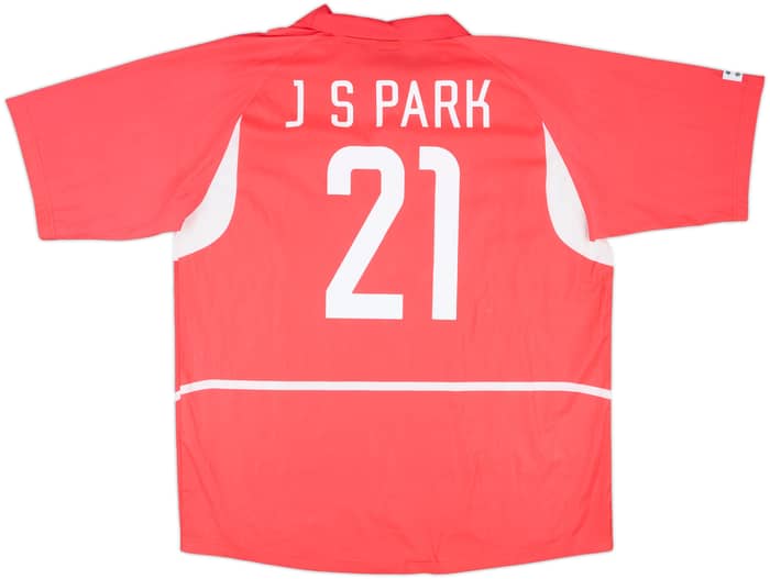 2002-03 South Korea Home Shirt J S Park #21 - 8/10 - (XXL)