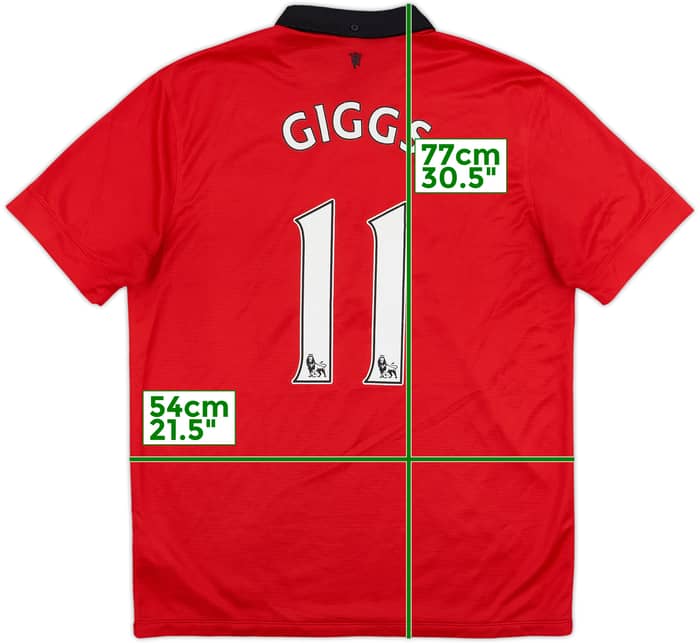 2013-14 Manchester United Home Shirt Giggs #11 - 7/10 - (L)