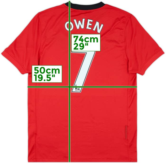 2009-10 Manchester United Home Shirt Owen #7 - 8/10 - (M)