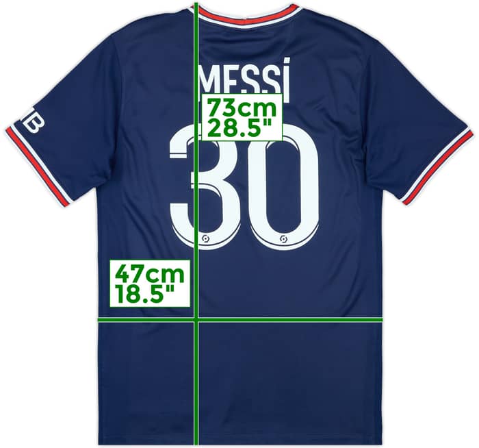 2021-22 Paris Saint-Germain Home Shirt Messi #30 - 10/10 - (S)