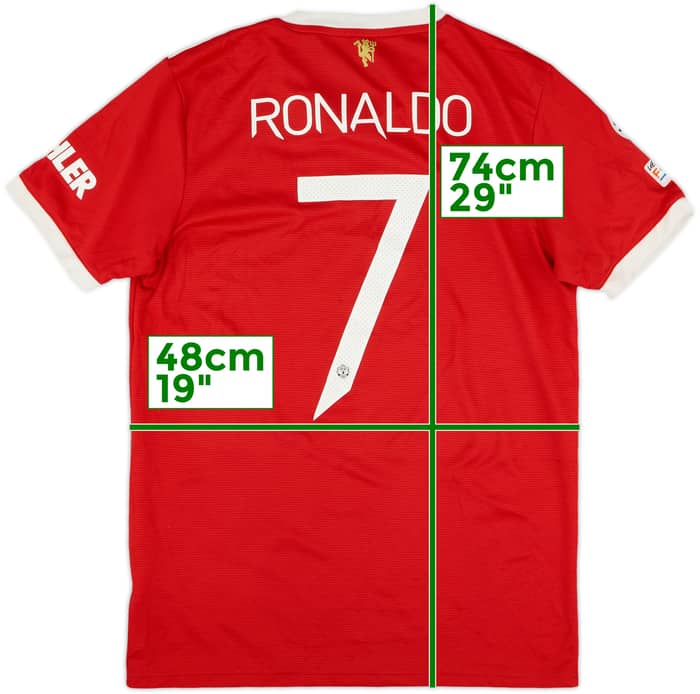 2021-22 Manchester United Home Shirt Ronaldo #7 - 7/10 - (M)