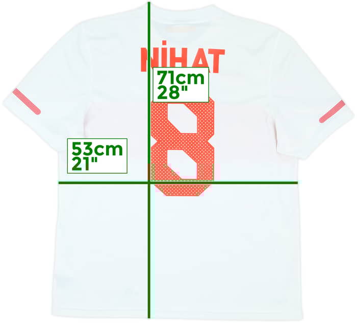 2010-11 Turkey Basic Away Shirt Nihat #8 - 7/10 - (M)