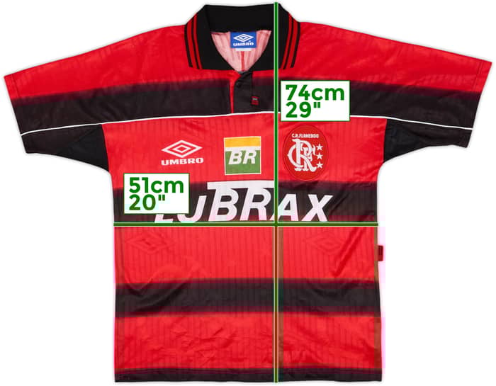 1997-99 Flamengo Home Shirt - 8/10 - (M)