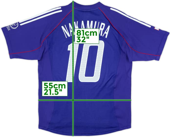2002-04 Japan 'vs Russia' Home Shirt Nakamura #10 - 10/10 - (L)