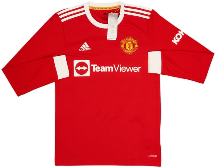 2021-22 Manchester United Home L/S Shirt Ronaldo #7 (S)