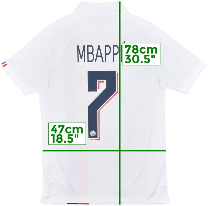 2019-20 Paris Saint-Germain Third Shirt Mbappe #7 - 9/10 - (L)