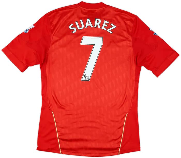2010-12 Liverpool Home Shirt Suarez #7 - 9/10 - (M)