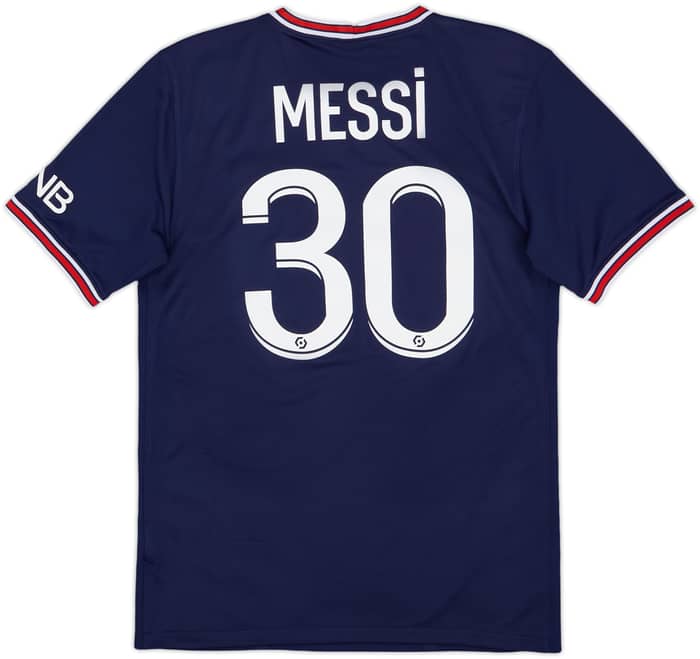 2021-22 Paris Saint-Germain Home Shirt Messi #30 - 10/10 - (S)