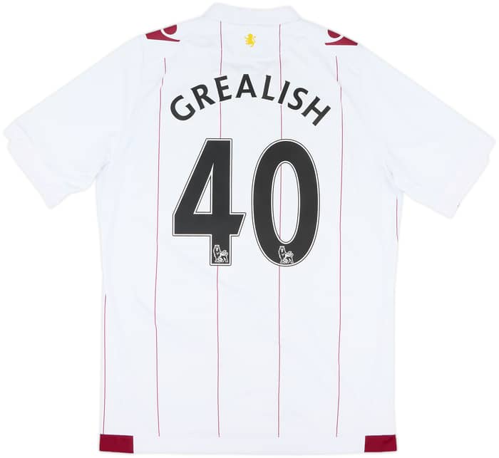 2014-15 Aston Villa Away Shirt Grealish #40 - 8/10 - (L)