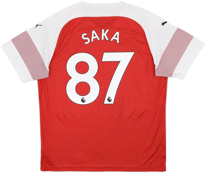 2018-19 Arsenal Home Shirt Saka #87 - 7/10 - (XL)