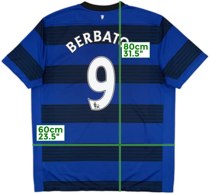 2011-13 Manchester United Away Shirt Berbatov #9 - 7/10 - (XL)