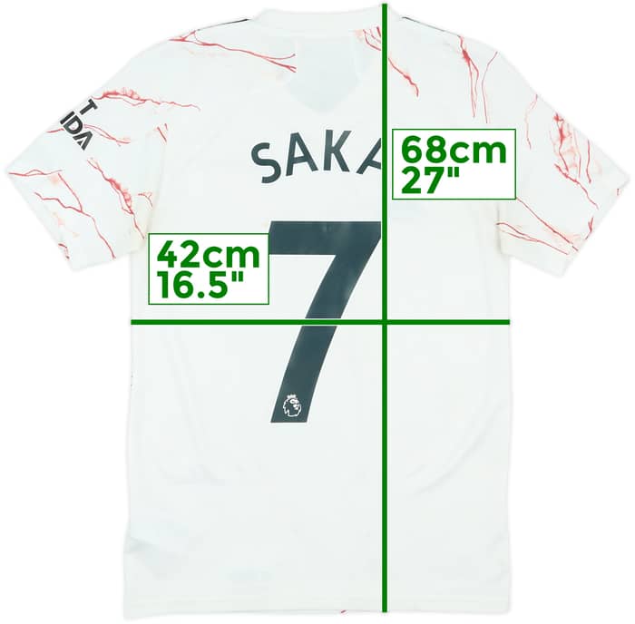 2020-21 Arsenal Away Shirt Saka #7 - 6/10 - (XS)