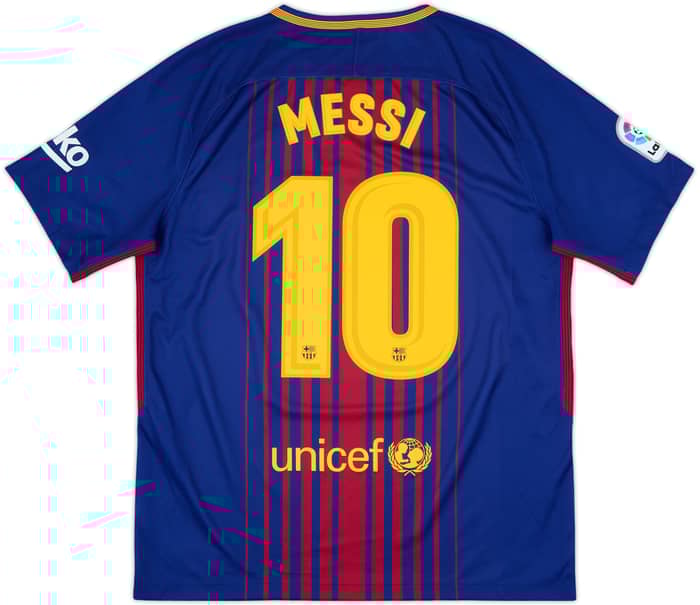 2017-18 Barcelona Home Shirt Messi #10 - 10/10 - (L)