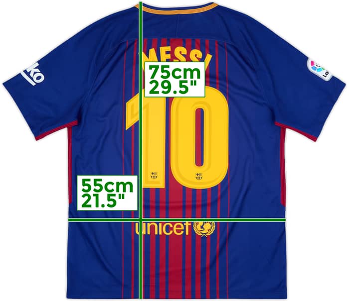 2017-18 Barcelona Home Shirt Messi #10 - 10/10 - (L)