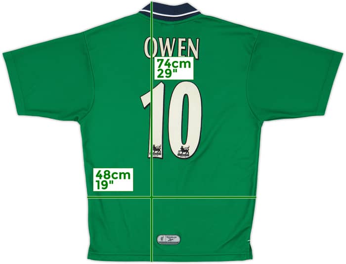 1999-00 Liverpool Away Shirt Owen #10 - 8/10 - (S)