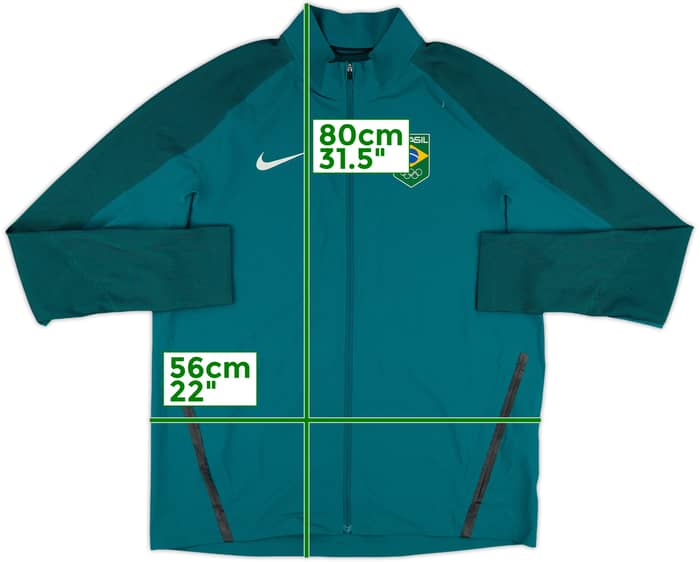 2016-17 Brazil Olympics Nike Track Jacket - 9/10 - (L)