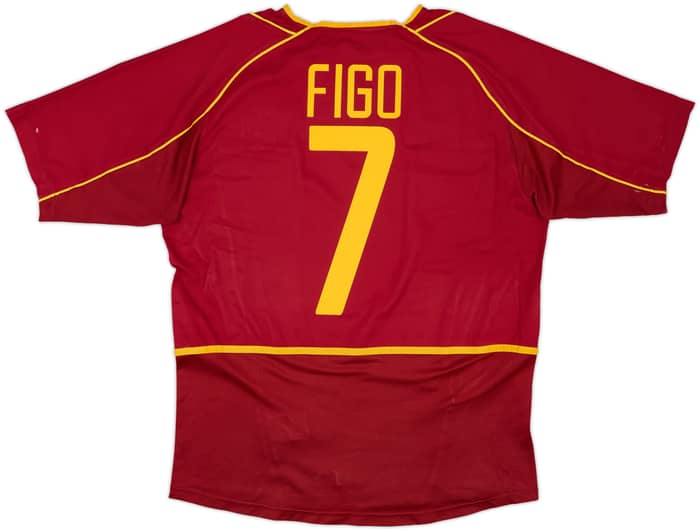 2002-04 Portugal Home Shirt Figo #7 - 8/10 - (M)