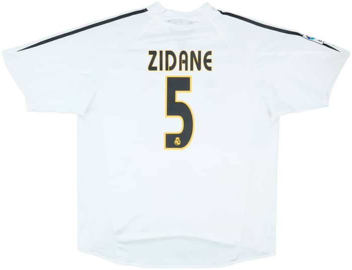 2004-05 Real Madrid Home Shirt Zidane #5 - 6/10 - (XL)