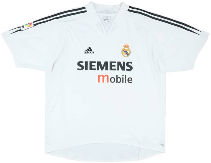 2004-05 Real Madrid Home Shirt Zidane #5 - 6/10 - (XL)