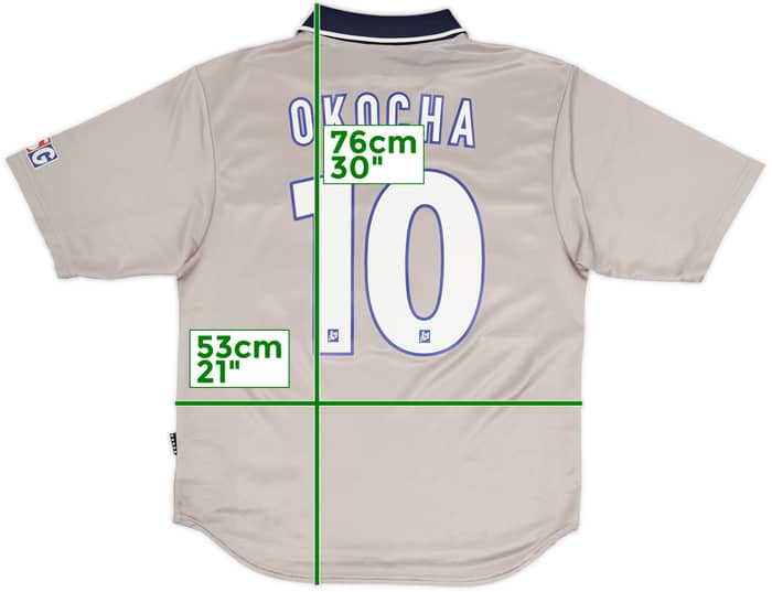 1999-00 Paris Saint-Germain Away Shirt Okocha #10 - 8/10 - (M)