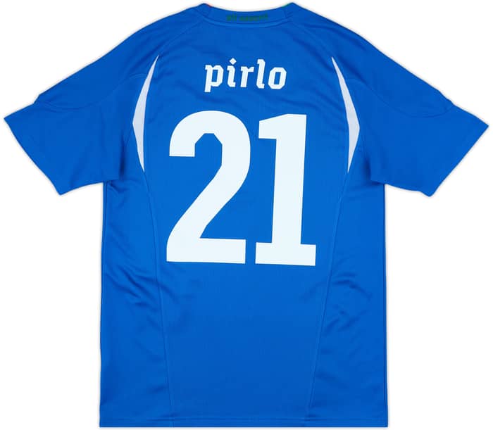 2010-12 Italy Basic Home Shirt Pirlo #21 - 9/10 - (M)