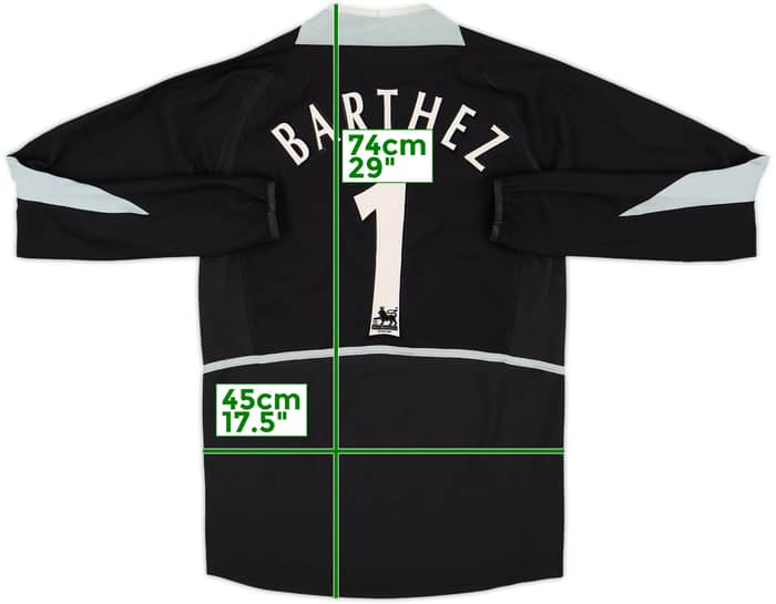 2002-04 Manchester United GK Shirt Barthez #1 - 9/10 - (XL.Boys)
