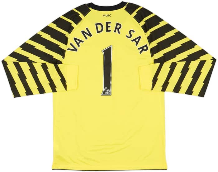 2010-11 Manchester United Yellow GK Shirt Van Der Sar #1 - 8/10 - (M)