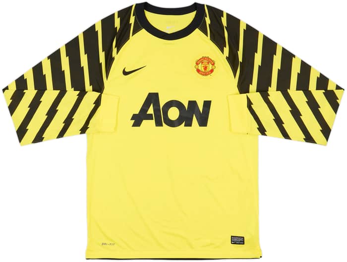 2010-11 Manchester United Yellow GK Shirt Van Der Sar #1 - 8/10 - (M)