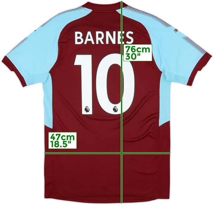 2017-18 Burnley Home Shirt Barnes #10 - 10/10 - (M)