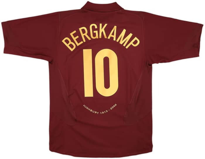 2005-06 Arsenal Home Shirt Bergkamp #10 - 8/10 - (L)