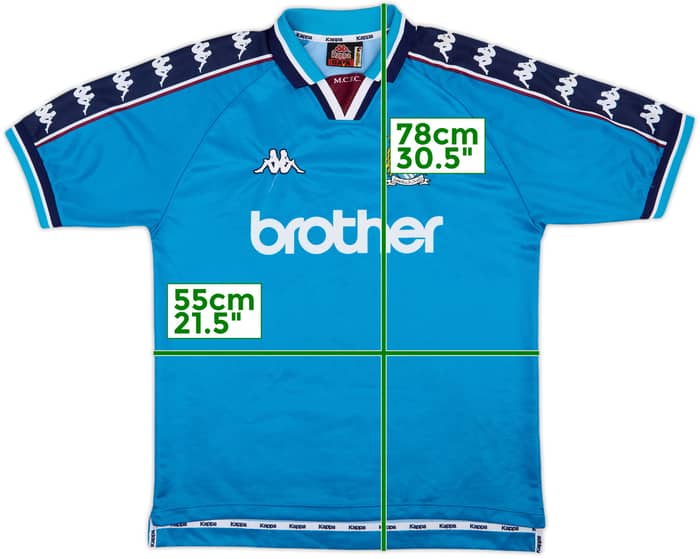 1997-99 Manchester City Home Shirt - 9/10 - (L)