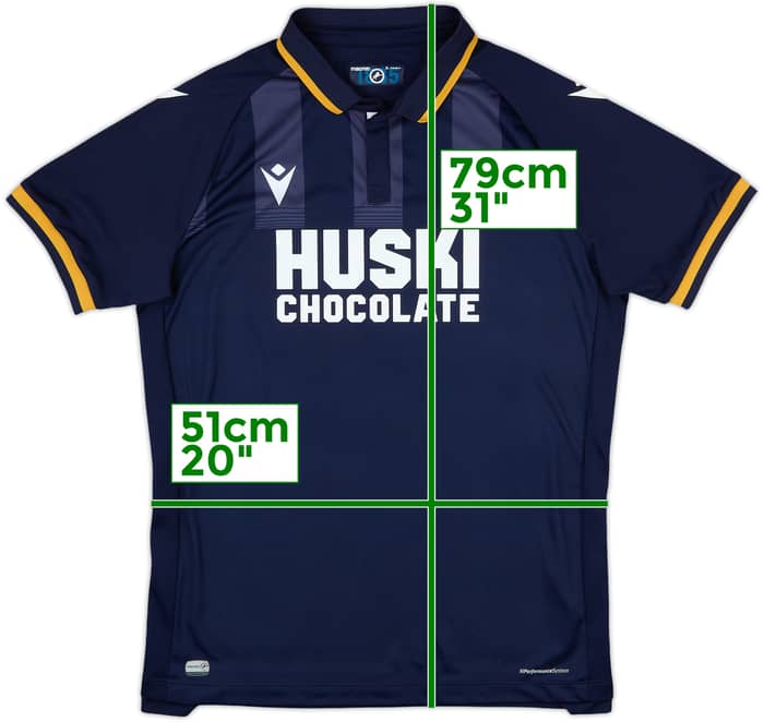 2021-22 Millwall Home Shirt - 8/10 - (XL)