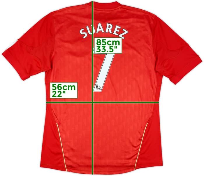 2010-12 Liverpool Home Shirt Suarez #7 - 6/10 - (XL)