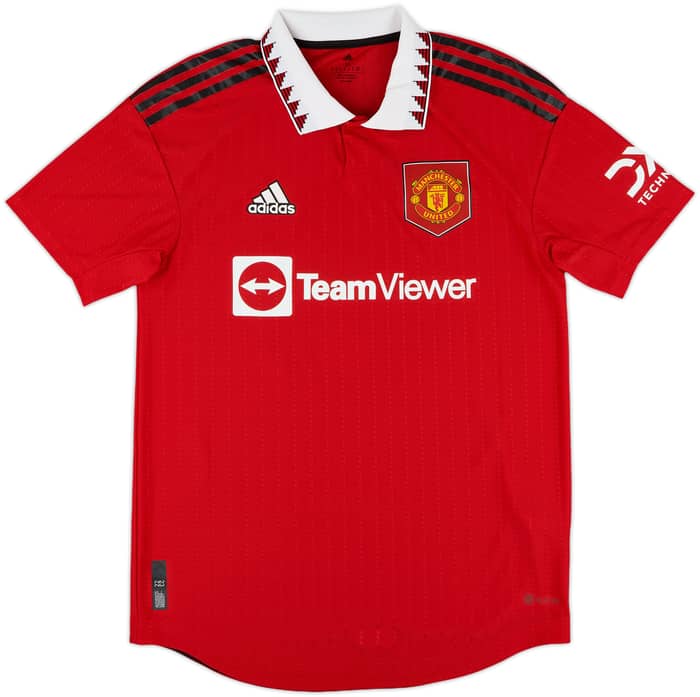 2022-23 Manchester United Authentic Home Shirt Garnacho #49 - 10/10 - (M)