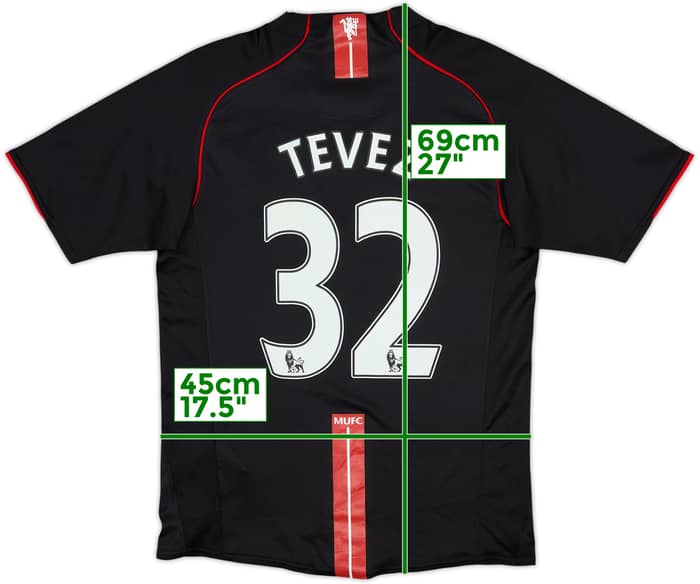 2007-08 Manchester United Away Shirt Tevez #32 - 8/10 - (S)