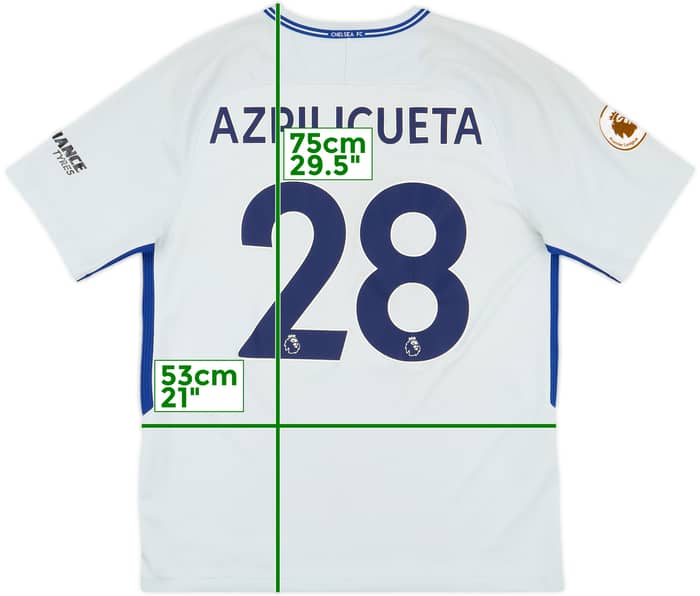 2017-18 Chelsea Away Shirt Azpilicueta #28 - 7/10 - (L)