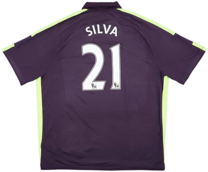 2014-15 Manchester City Third Shirt Silva #21 - 8/10 - (3XL)