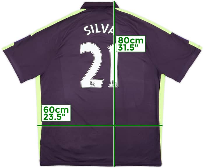 2014-15 Manchester City Third Shirt Silva #21 - 8/10 - (3XL)